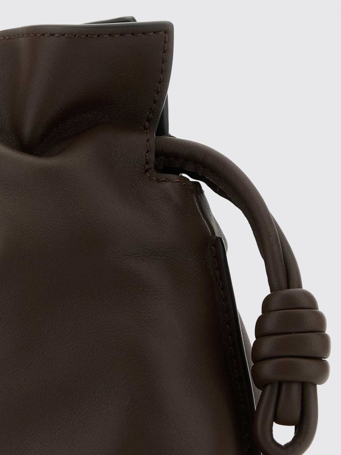 flamenco calfskin mini bucket bag with drawstring