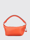 lambskin nappa shoulder bag with woven handle