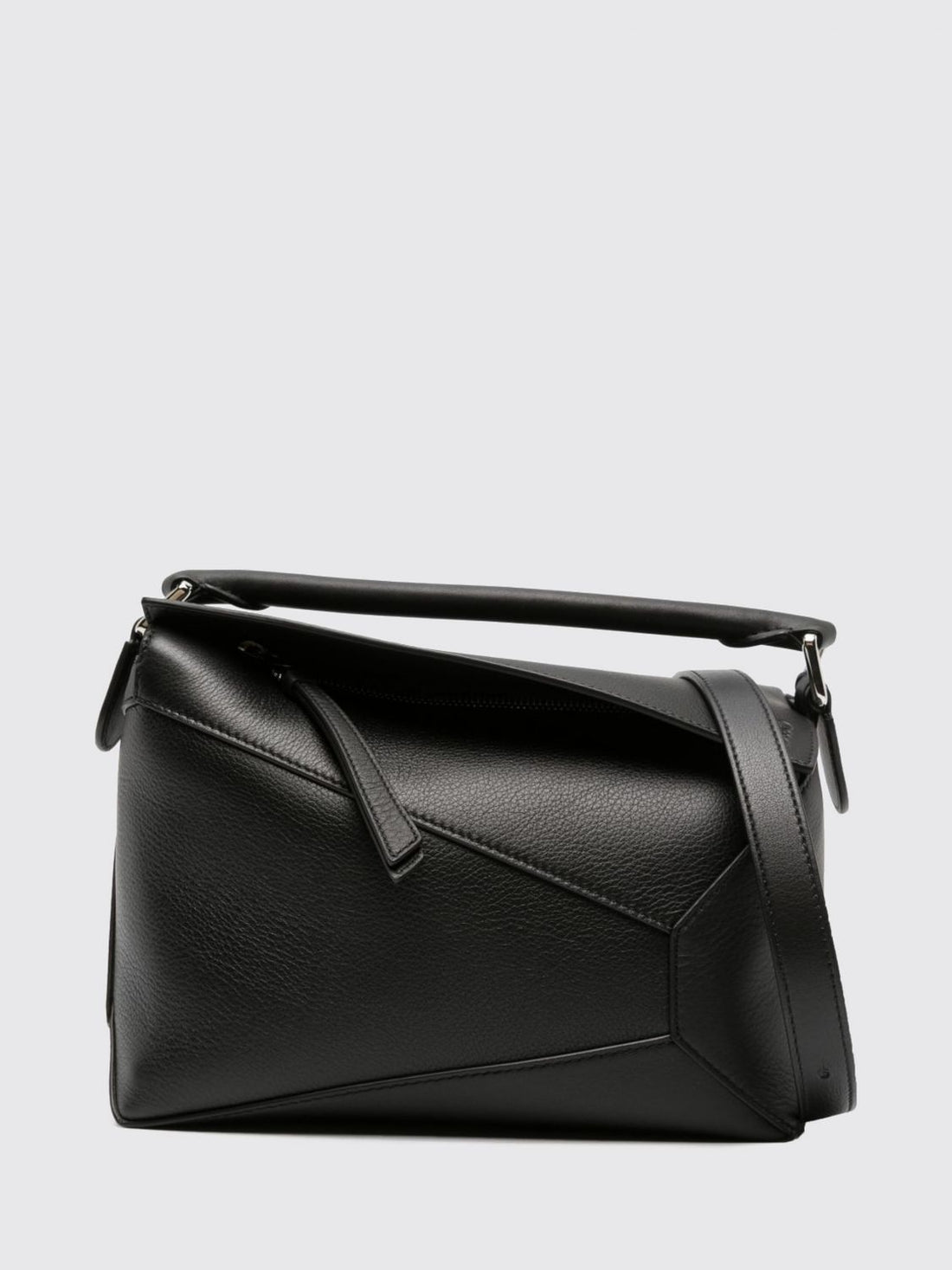 LOEWE OS small puzzle edge bag in grained calf leather with anagram