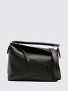 small puzzle edge bag in grained calf leather with anagram