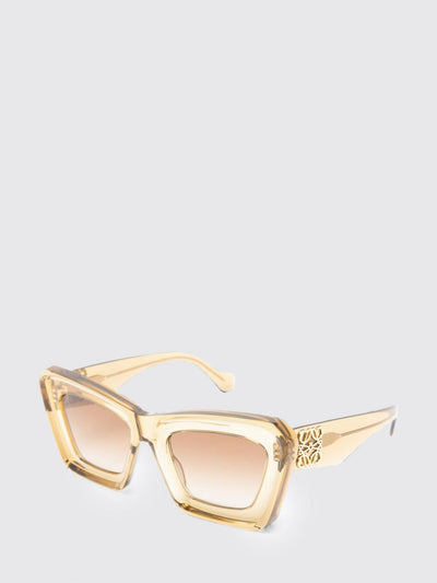 anagram cat-eye acetate sunglasses with applied logo