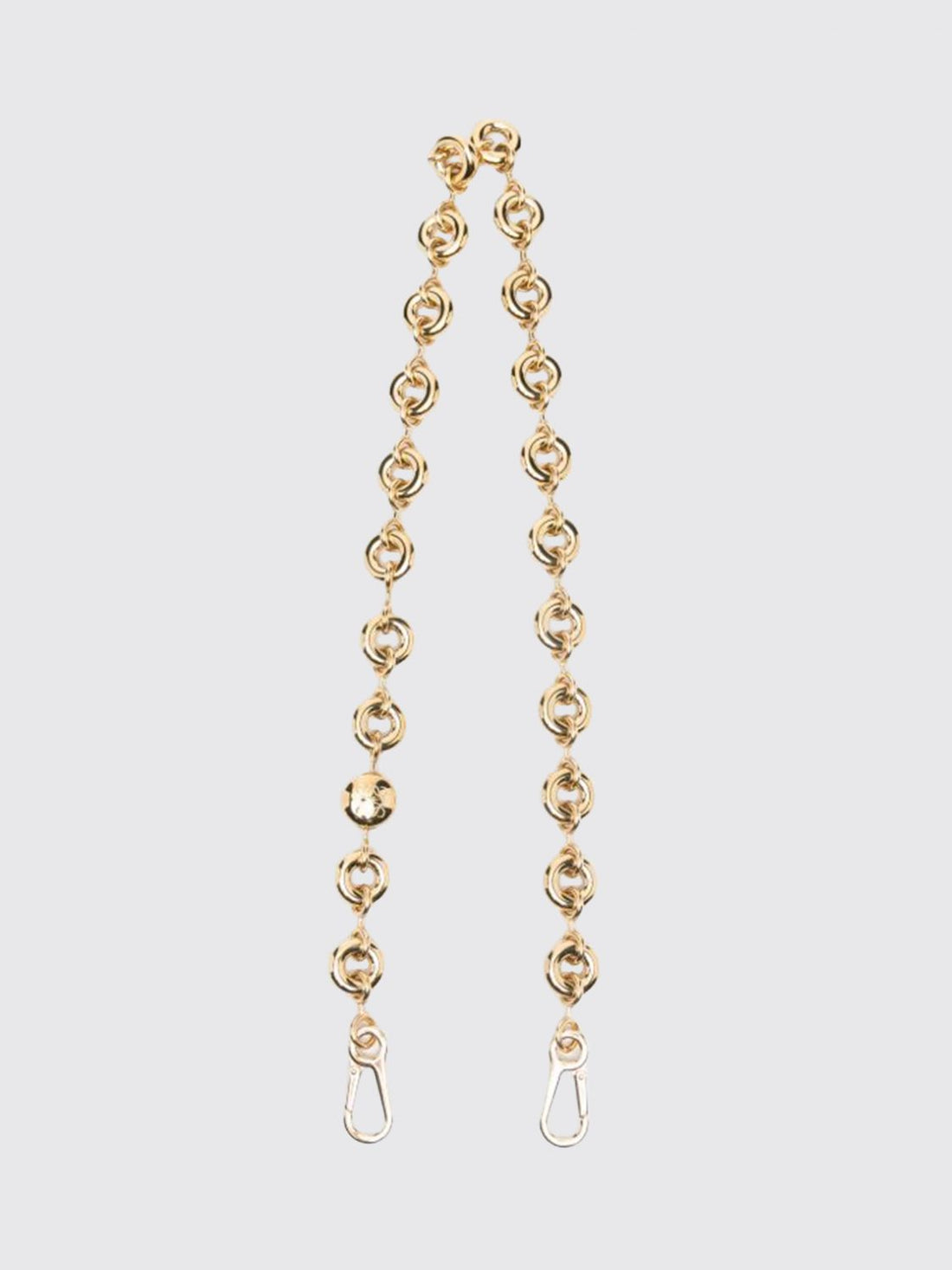 LOEWE OS chain shoulder strap in chromed metal with snap hooks