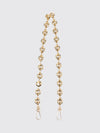 chain shoulder strap in chromed metal with snap hooks