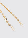 chain shoulder strap in chromed metal with snap hooks