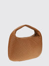 large veneta hobo bag in woven lambskin leather