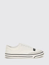 dg sailing low-top sneakers in leather and cotton canvas