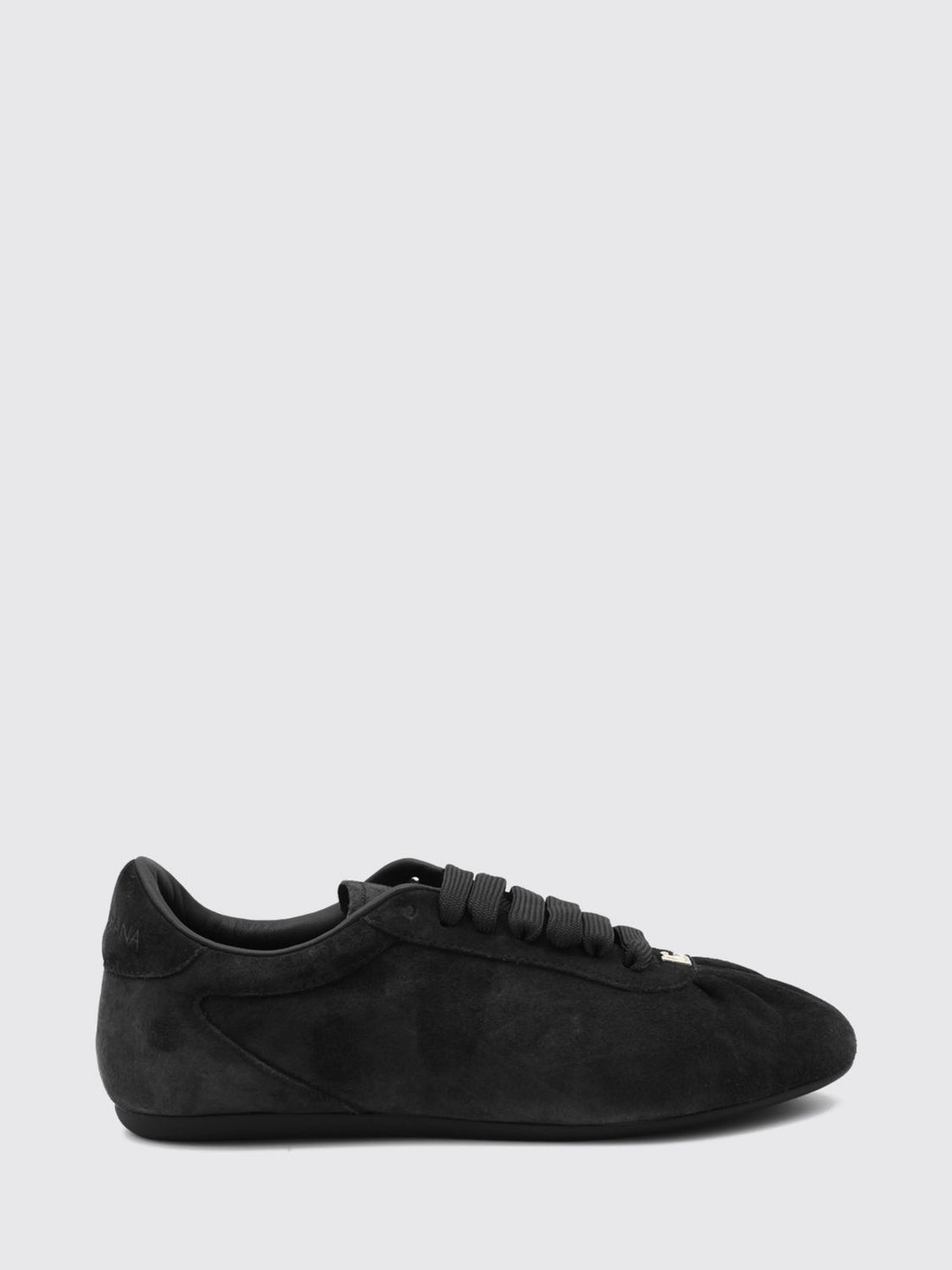 DOLCE &amp; GABBANA 36 suede low-top sneakers with embossed logo