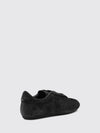suede low-top sneakers with embossed logo