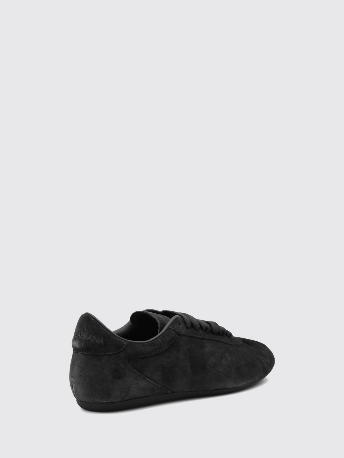 suede low-top sneakers with embossed logo