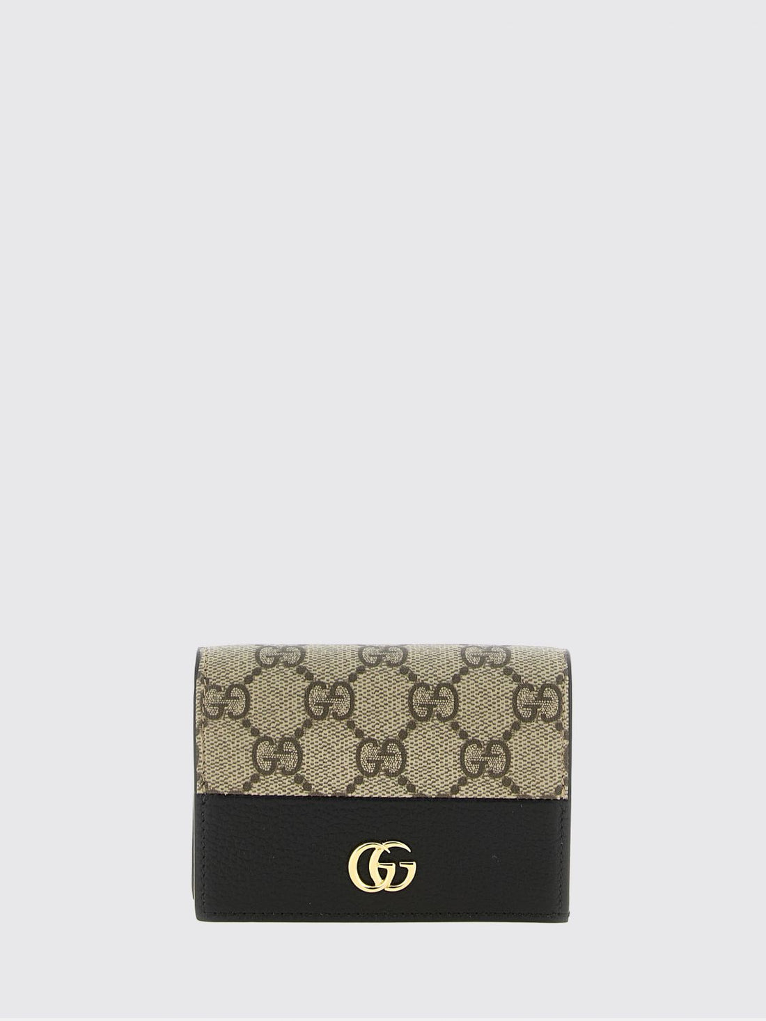 GUCCI OS wallet in gg supreme fabric and leather with flap closure