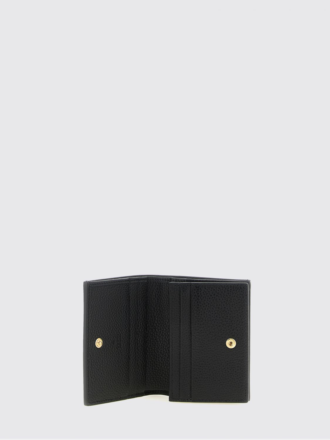 wallet in gg supreme fabric and leather with flap closure