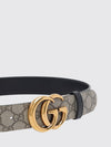 gg marmont reversible supreme canvas belt with monogram buckle