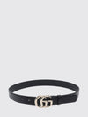 women's calfskin leather belt with gg monogram buckle