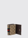 horsebit web trifold wallet in gg supreme fabric