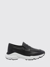 penny loafers in smooth calf leather with a serrated sole