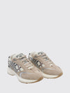 eclipse suede and fabric check low-top sneakers