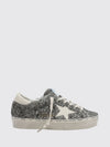 hi star animal print pony hair trainers with platform sole