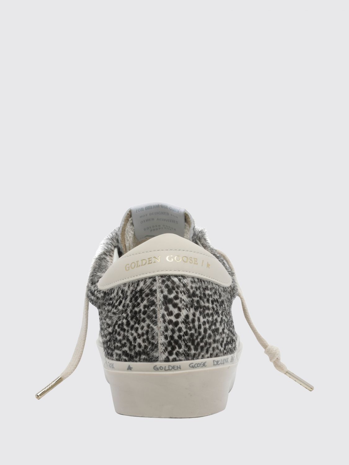 hi star animal print pony hair trainers with platform sole