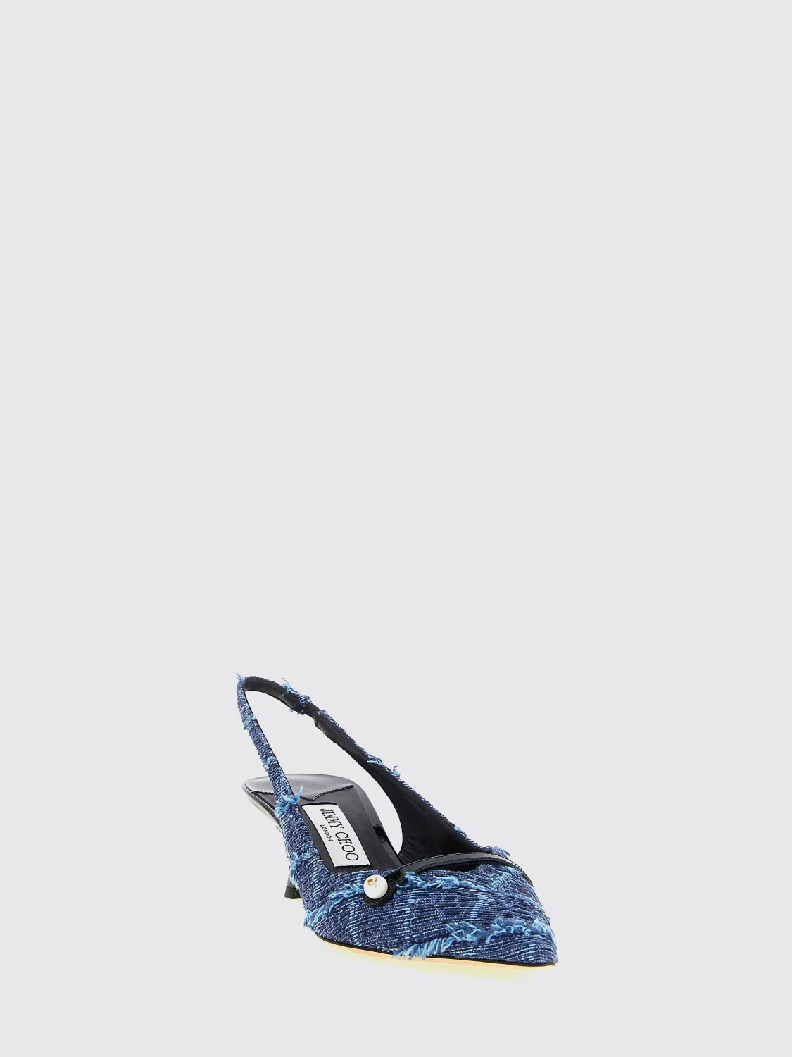 amita tartan fabric slingback court shoes with low heel and almond toe