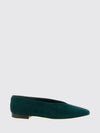 margot suede almond-toe ballet flats with a leather sole