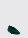 margot suede almond-toe ballet flats with a leather sole