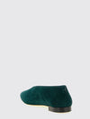 margot suede almond-toe ballet flats with a leather sole