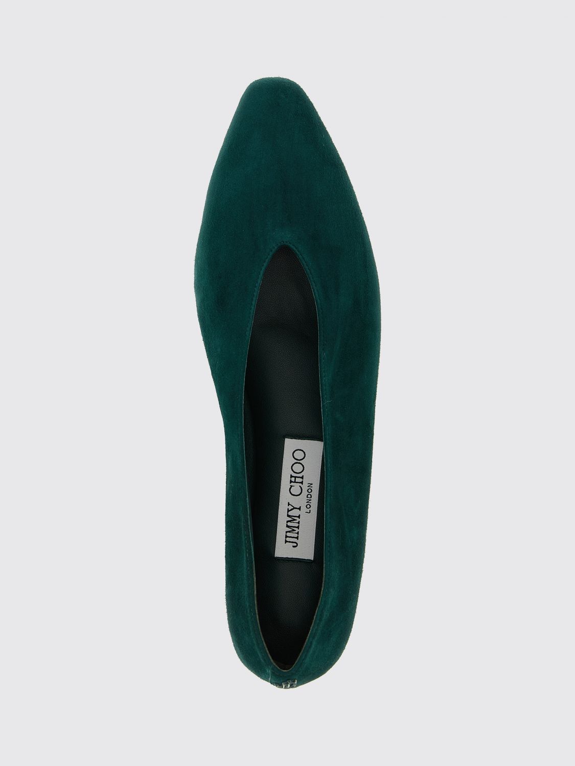 margot suede almond-toe ballet flats with a leather sole