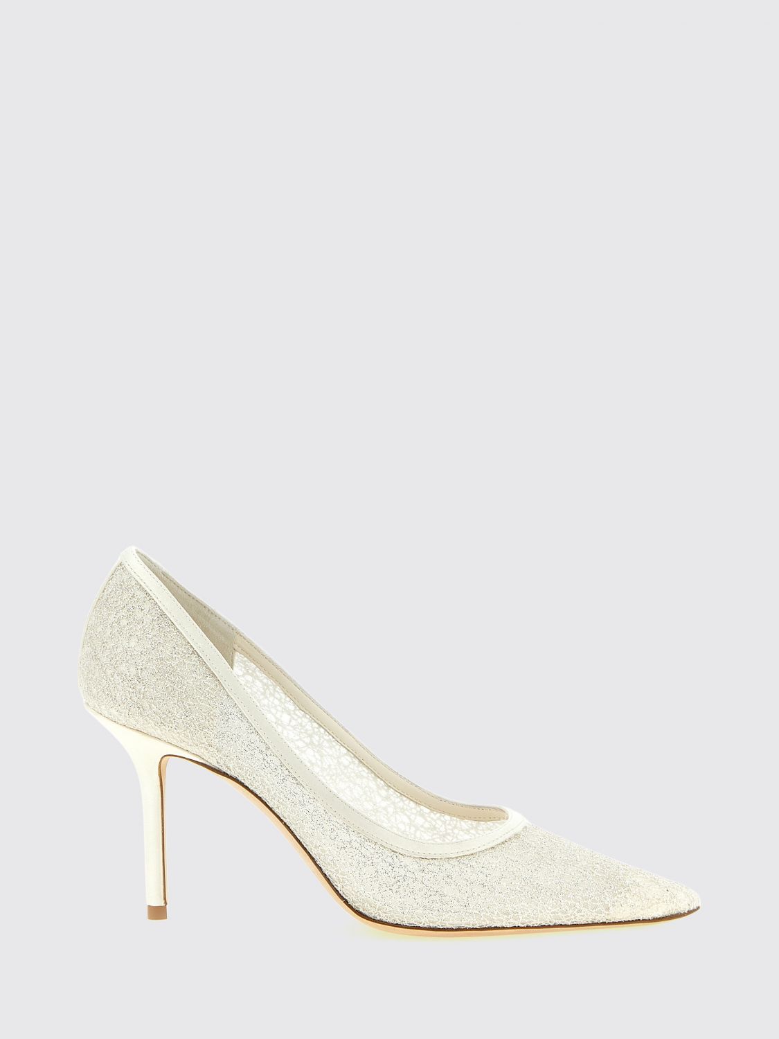 love 85 bridal pumps in glitter fabric with embroidery