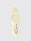 love 85 bridal pumps in glitter fabric with embroidery
