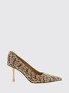 ixia 80 python-print leather pumps with a teardrop heel