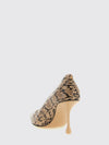 ixia 80 python-print leather pumps with a teardrop heel
