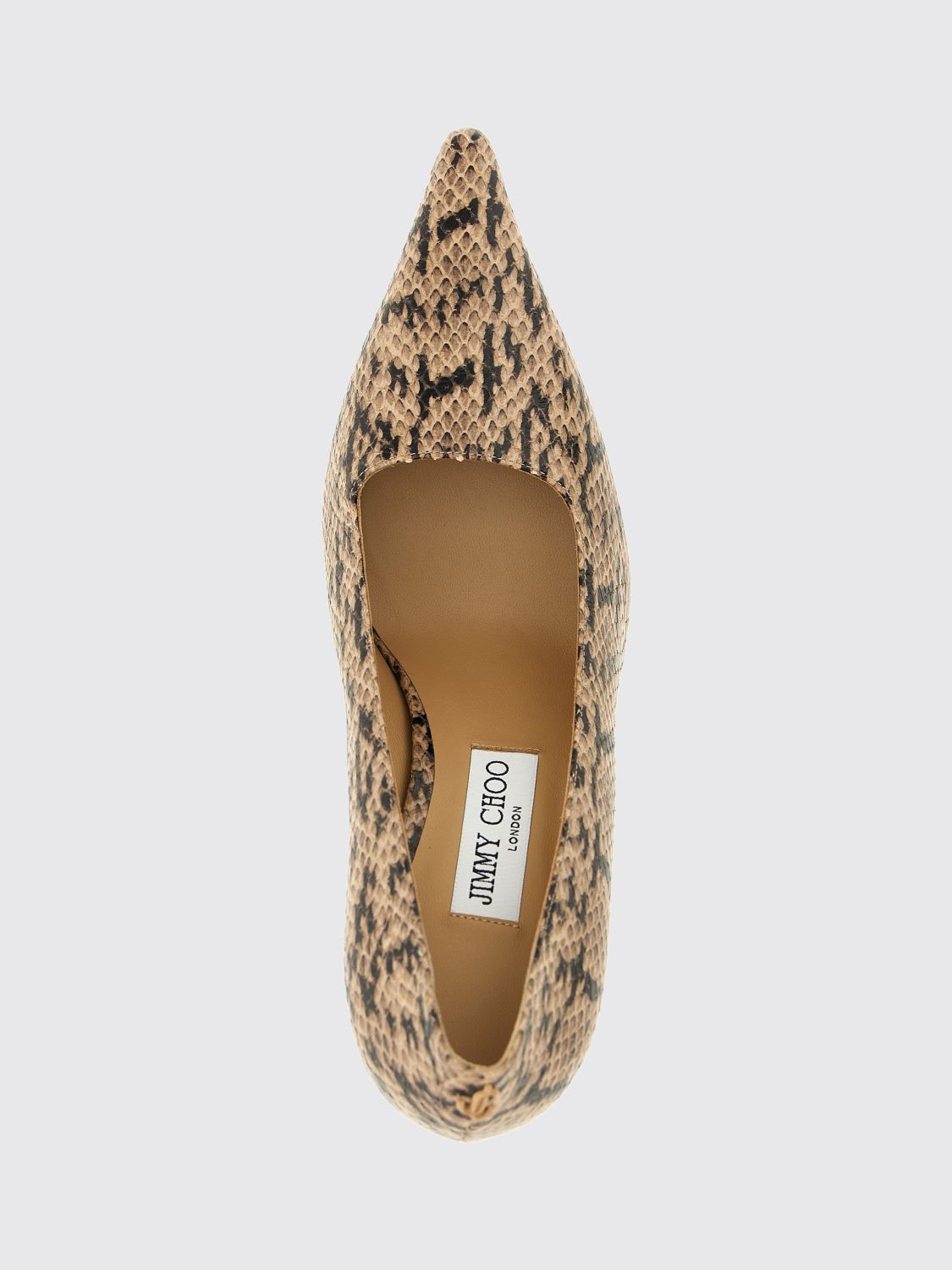 ixia 80 python-print leather pumps with a teardrop heel