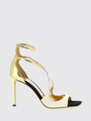 azia python-print leather sandals with high heels and crystals