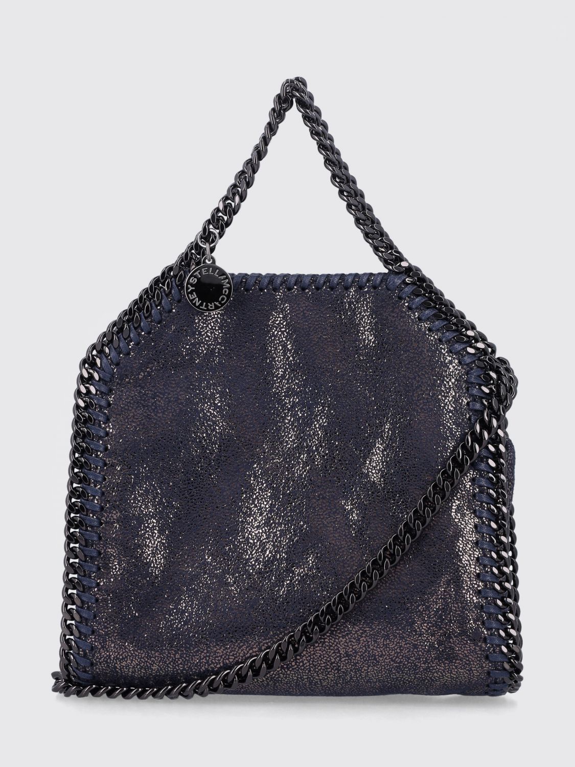 falabella mini handbag with chain trim and strap