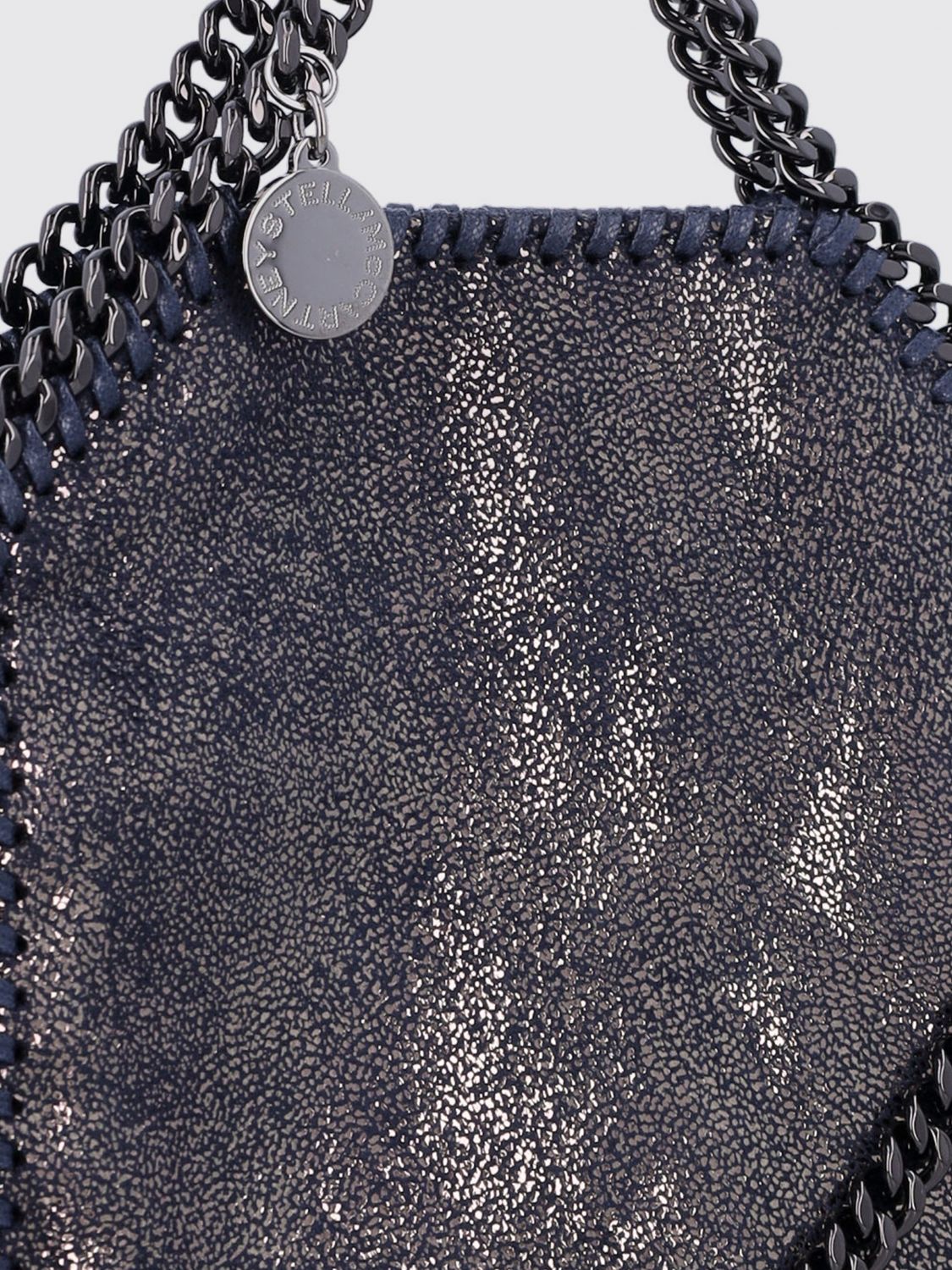 falabella mini handbag with chain trim and strap