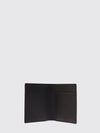 bifold wallet in grain de poudre leather with laminated logo