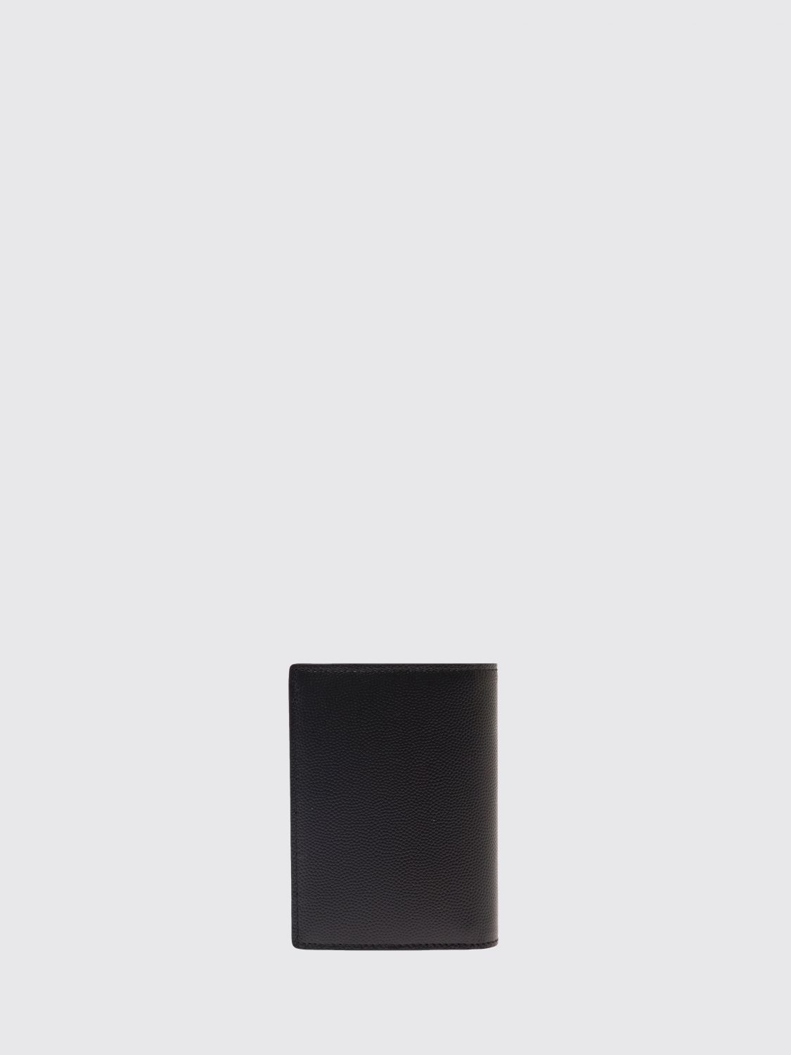 bifold wallet in grain de poudre leather with laminated logo