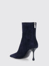 suede ankle boots with a teardrop high heel
