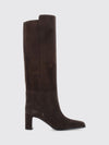 caly suede knee-high boots with square heel