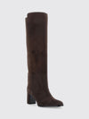 caly suede knee-high boots with square heel