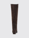 caly suede knee-high boots with square heel