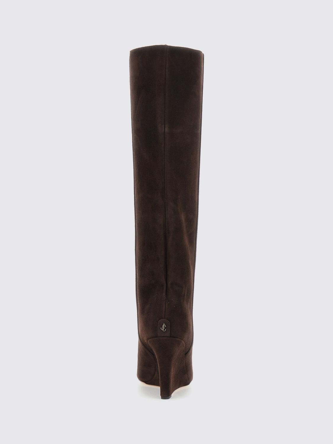 blake suede knee-high wedge boots with high heel