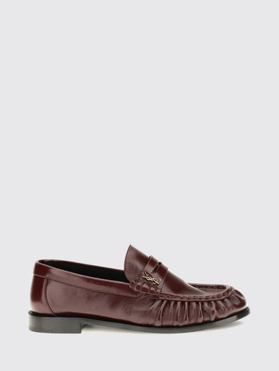 le loafer penny loafers in leather with ysl monogram