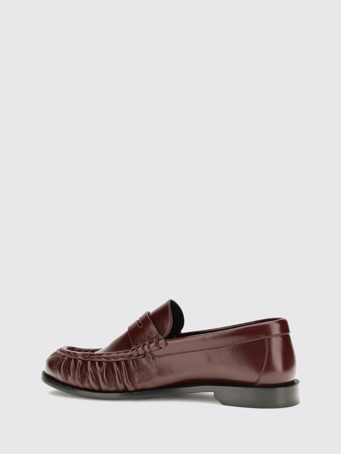 le loafer penny loafers in leather with ysl monogram