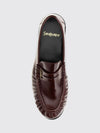 le loafer penny loafers in leather with ysl monogram