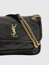 niki mini bag in quilted calf leather with ysl monogram