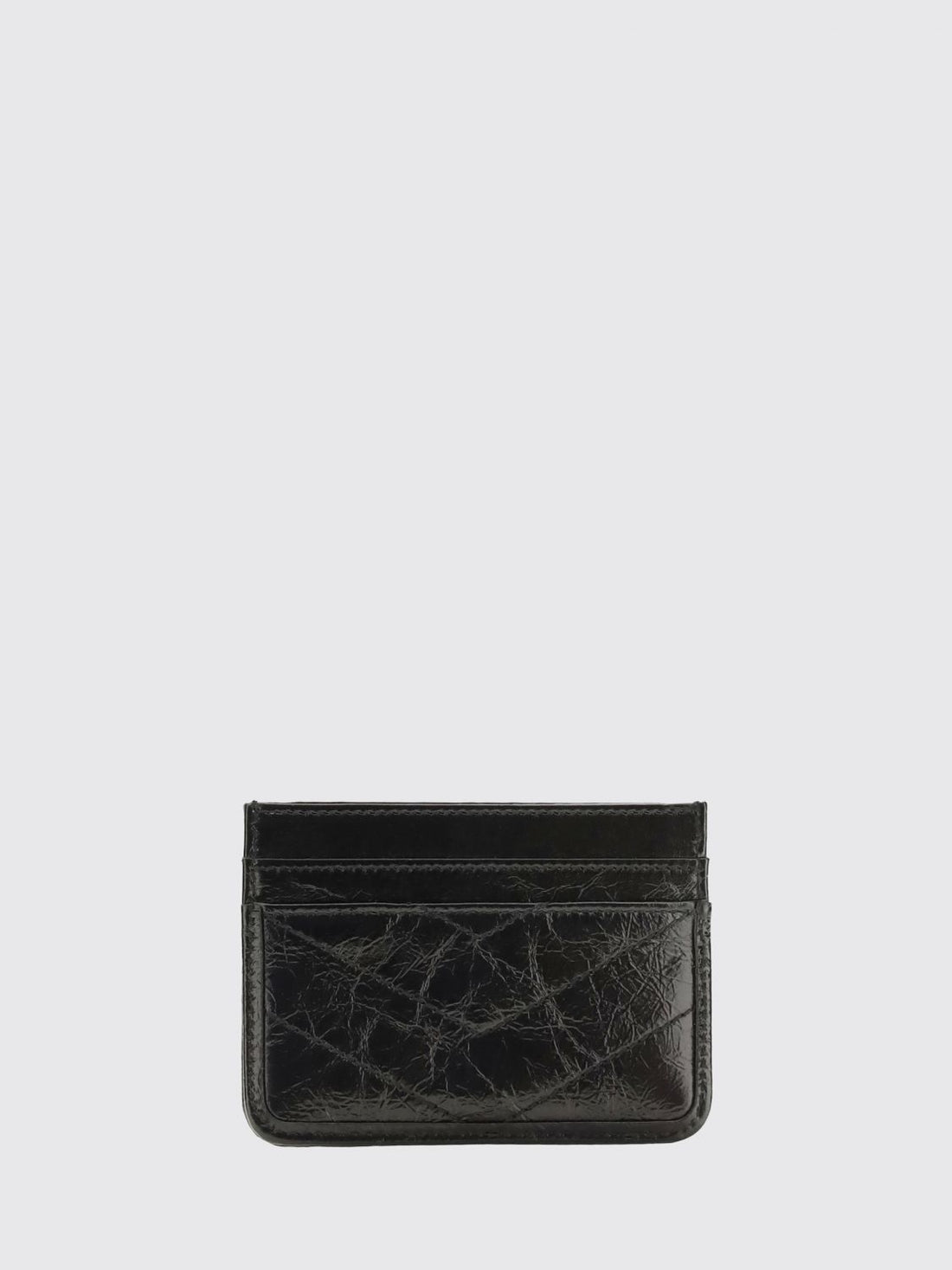 SAINT LAURENT OS niki chevron leather card holder with ysl monogram