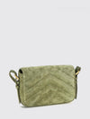 loulou mini bag in quilted suede