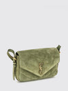 loulou mini bag in quilted suede