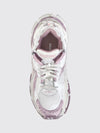runner distressed-effect mesh and rubber trainers